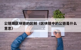 公链跟区块链的区别(区块链中的公链是什么意思)
