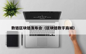 数链区块链发布会(区块链数字商城)