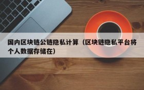 国内区块链公链隐私计算(区块链隐私平台将个人数据存储在)