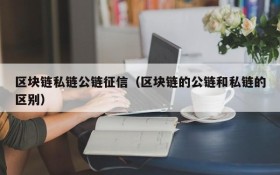 区块链私链公链征信(区块链的公链和私链的区别)