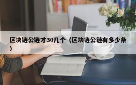 区块链公链才30几个(区块链公链有多少条)